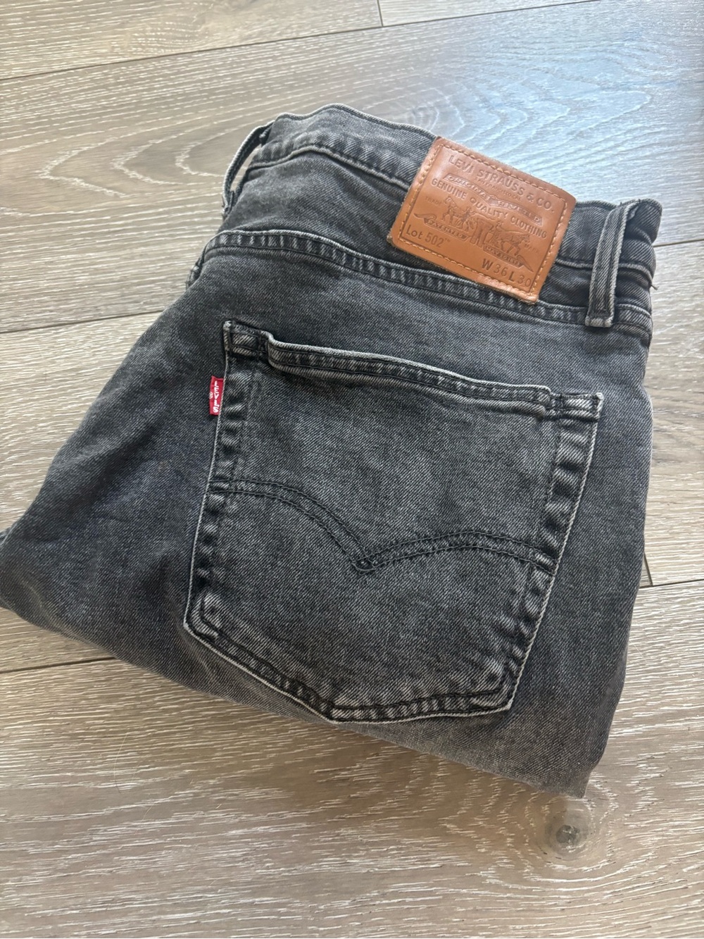 Levi's Black Men's 501 Relaxed Fit Jeans W36 L30